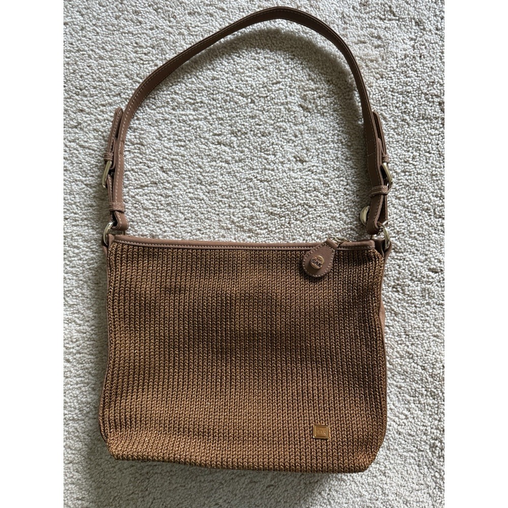 The Sak Gold Woven Purse Hand Bag